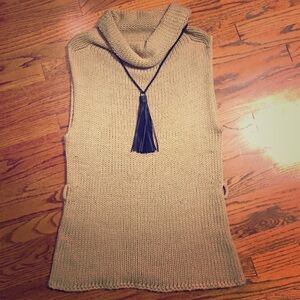 Cowl Neck Sweater Vest